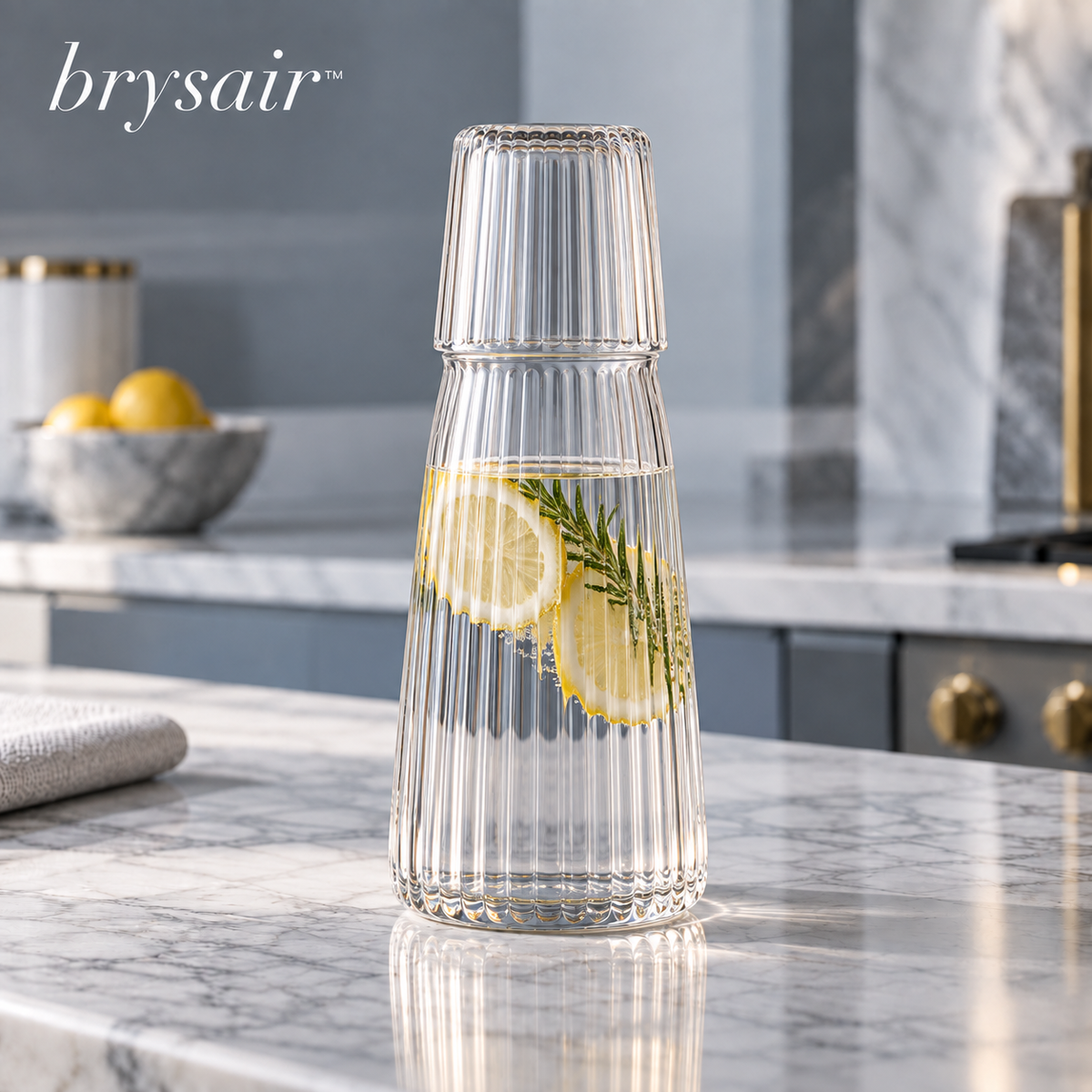 𝒃𝒓𝒚𝒔𝒂𝒊𝒓™ Lucent Glass Carafe & Tumbler Set