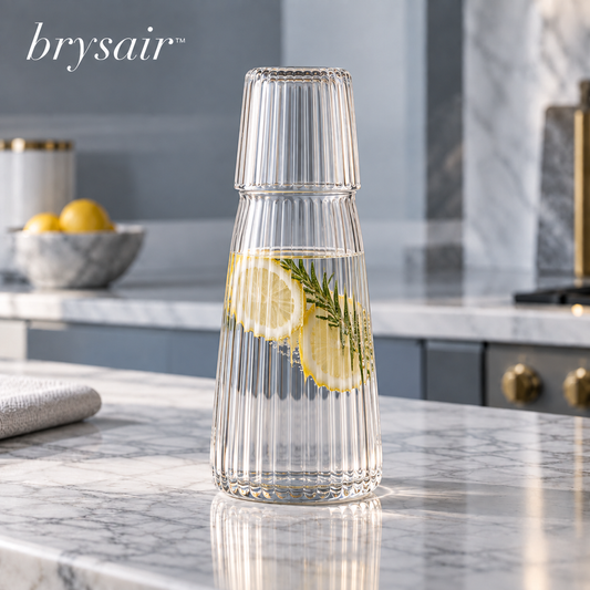 𝒃𝒓𝒚𝒔𝒂𝒊𝒓™ Lucent Glass Carafe & Tumbler Set