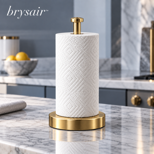 𝒃𝒓𝒚𝒔𝒂𝒊𝒓™ Arden Brass Paper Towel Holder