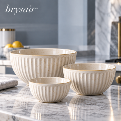 𝒃𝒓𝒚𝒔𝒂𝒊𝒓™ Elara Stoneware Mixing Bowl Set