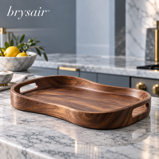 𝒃𝒓𝒚𝒔𝒂𝒊𝒓™ Hearthwood Sculpted Serving Tray