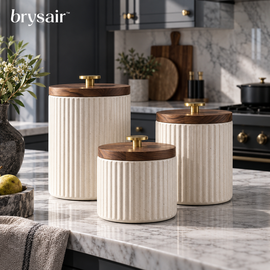 𝒃𝒓𝒚𝒔𝒂𝒊𝒓™ Maison Ceramic Canister Set