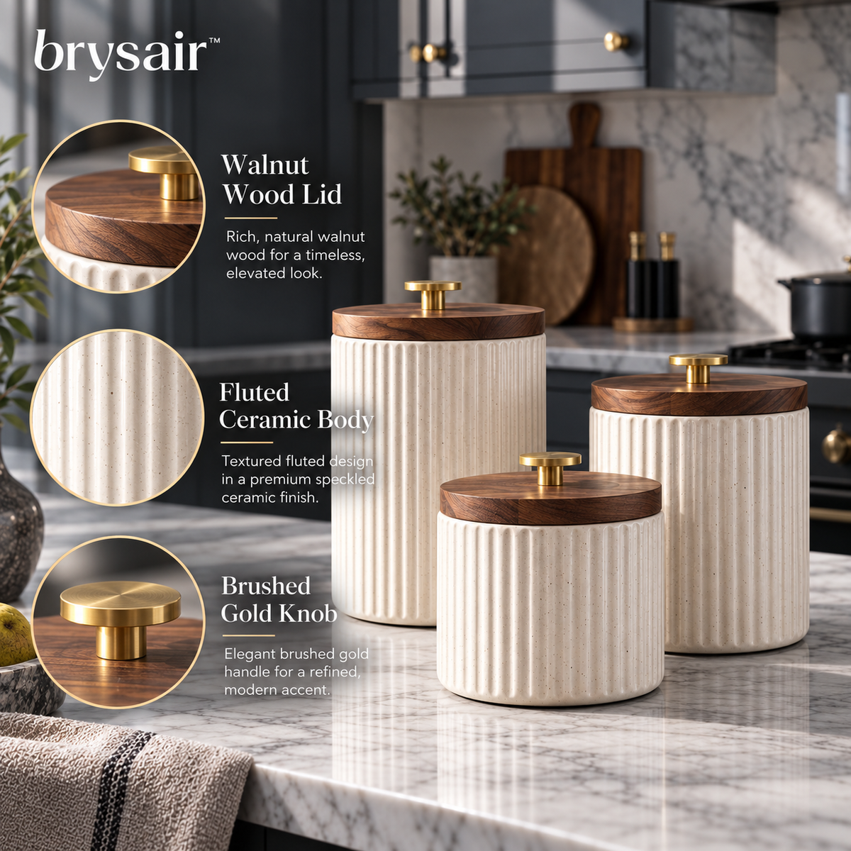𝒃𝒓𝒚𝒔𝒂𝒊𝒓™ Maison Ceramic Canister Set