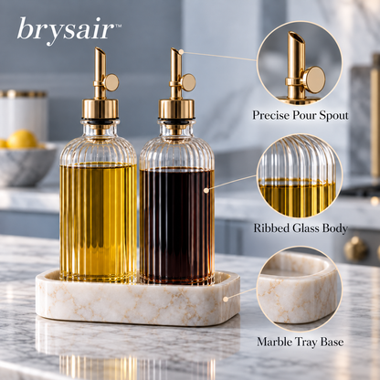 𝒃𝒓𝒚𝒔𝒂𝒊𝒓™ Solenne Glass Oil & Vinegar Set