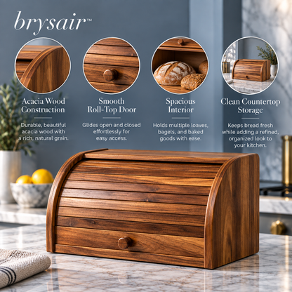 𝒃𝒓𝒚𝒔𝒂𝒊𝒓™ Noa Acacia Bread Box