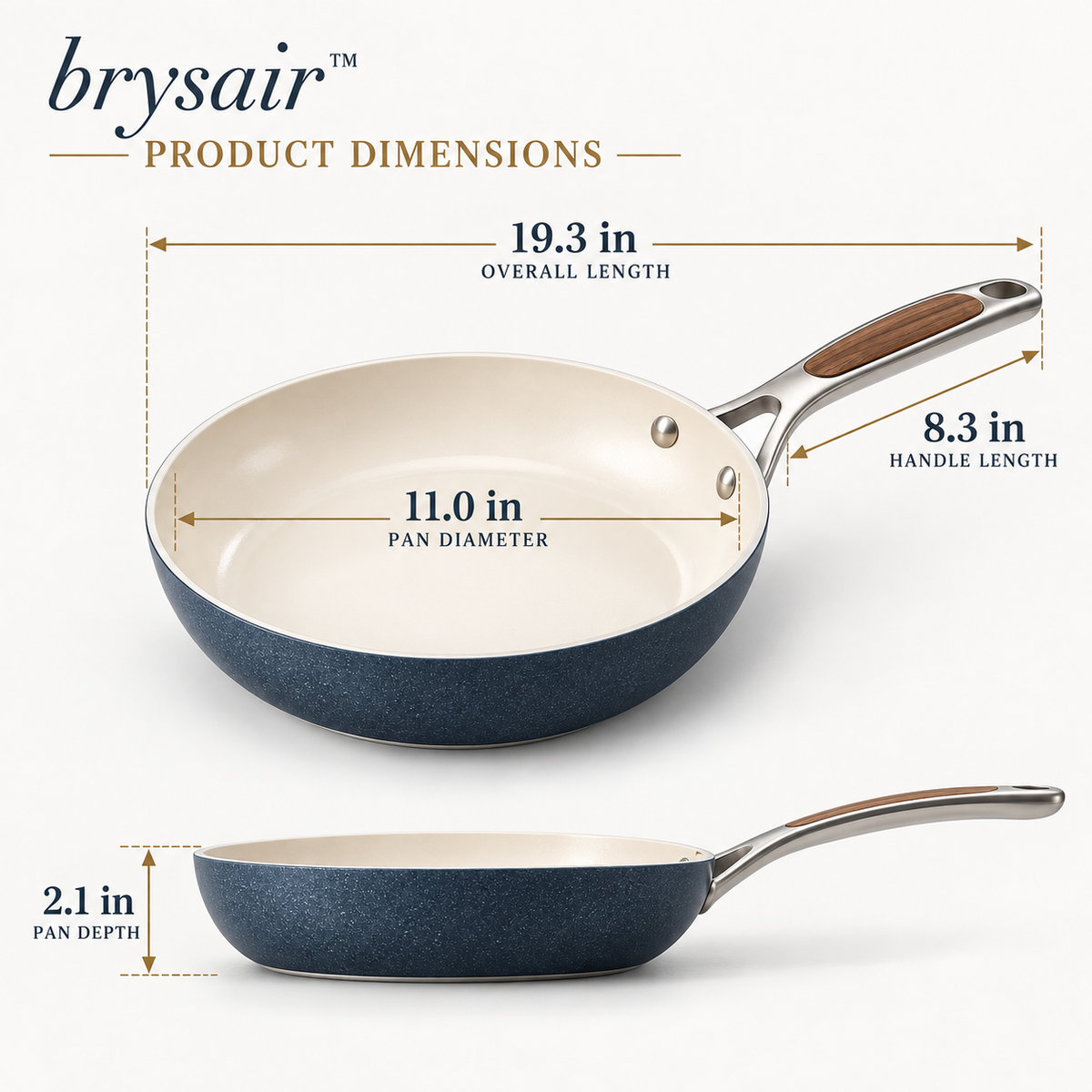 𝒃𝒓𝒚𝒔𝒂𝒊𝒓™ Emberstone Ceramic Frying Pan