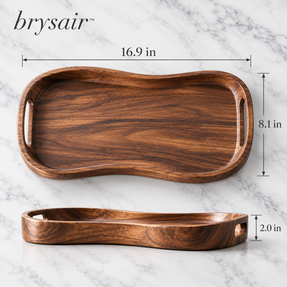 𝒃𝒓𝒚𝒔𝒂𝒊𝒓™ Hearthwood Sculpted Serving Tray