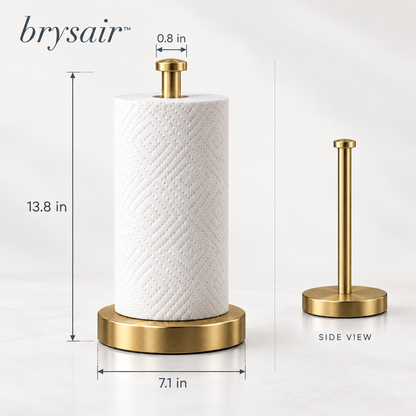 𝒃𝒓𝒚𝒔𝒂𝒊𝒓™ Arden Brass Paper Towel Holder
