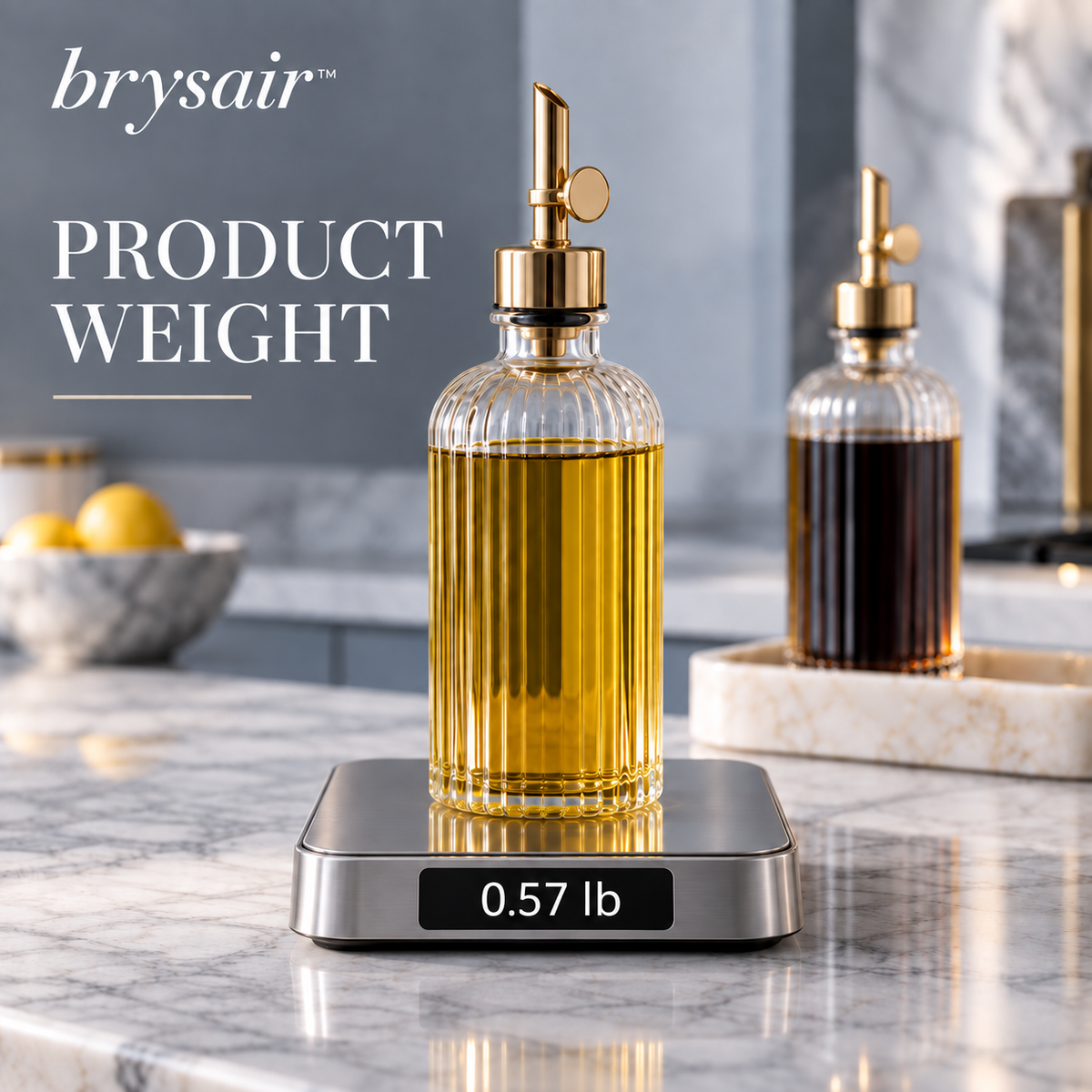 𝒃𝒓𝒚𝒔𝒂𝒊𝒓™ Solenne Glass Oil & Vinegar Set