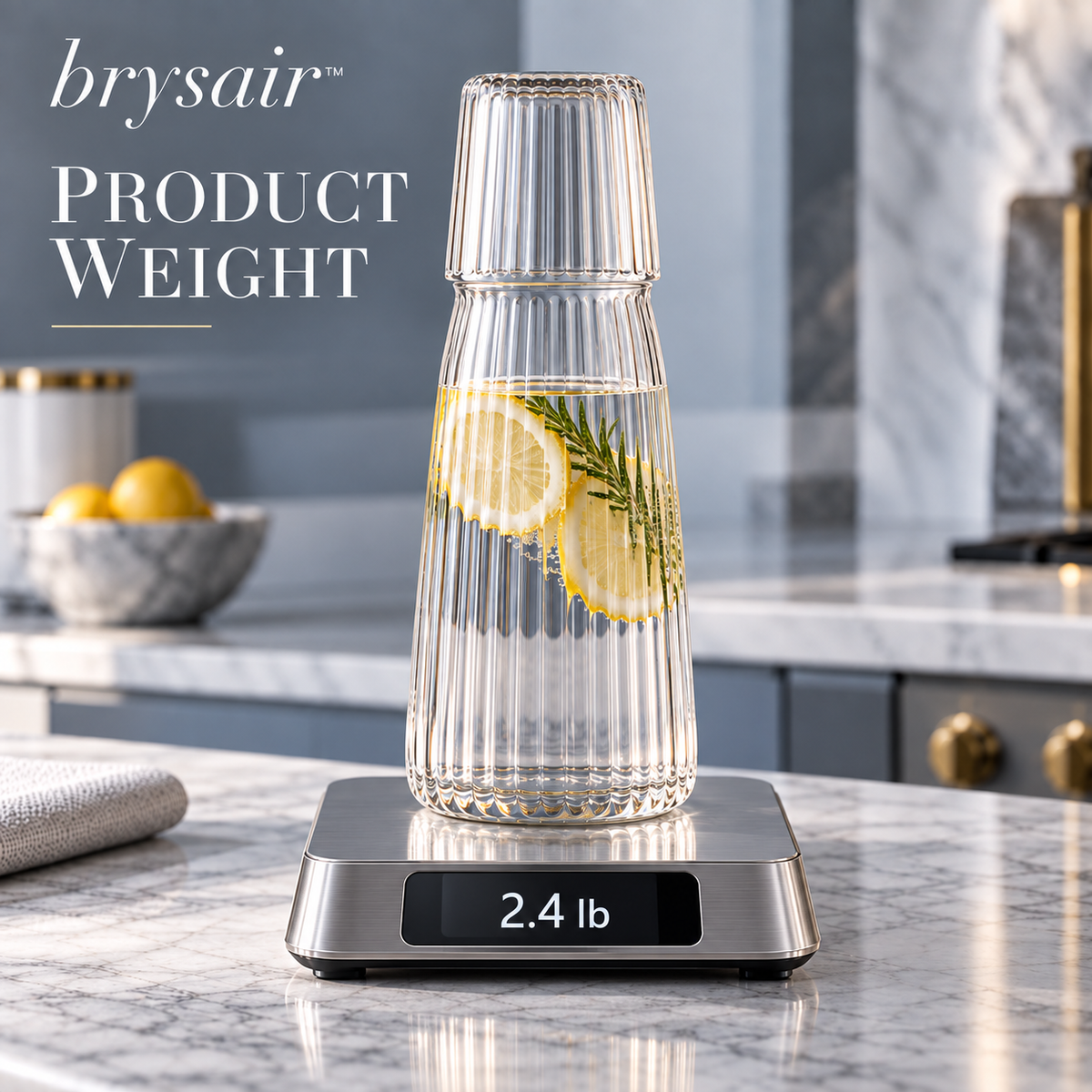 𝒃𝒓𝒚𝒔𝒂𝒊𝒓™ Lucent Glass Carafe & Tumbler Set