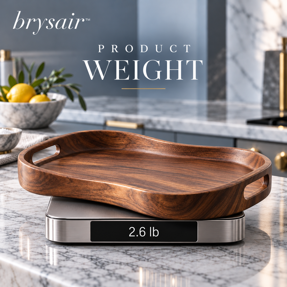 𝒃𝒓𝒚𝒔𝒂𝒊𝒓™ Hearthwood Sculpted Serving Tray