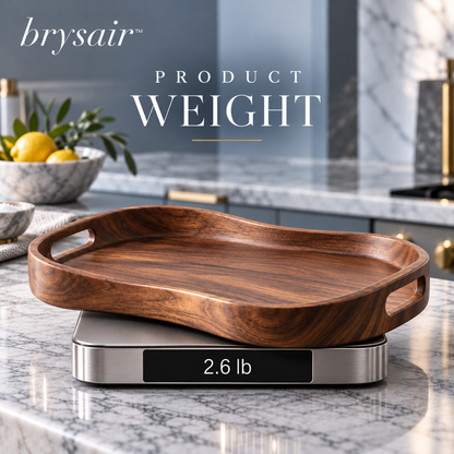 𝒃𝒓𝒚𝒔𝒂𝒊𝒓™ Hearthwood Sculpted Serving Tray