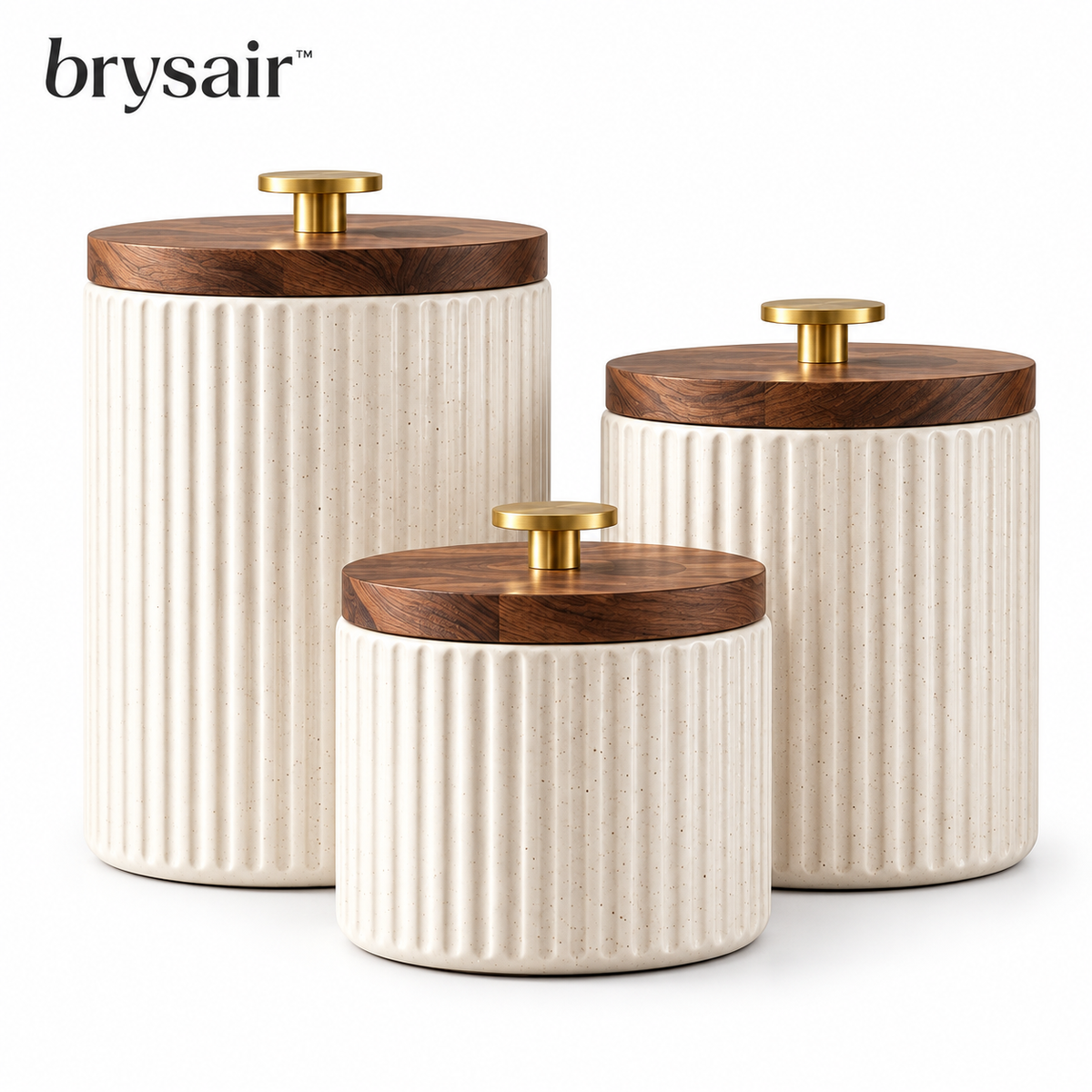 𝒃𝒓𝒚𝒔𝒂𝒊𝒓™ Maison Ceramic Canister Set