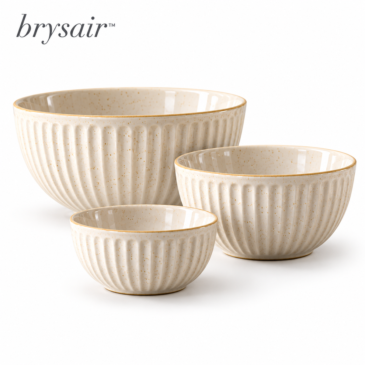 𝒃𝒓𝒚𝒔𝒂𝒊𝒓™ Elara Stoneware Mixing Bowl Set