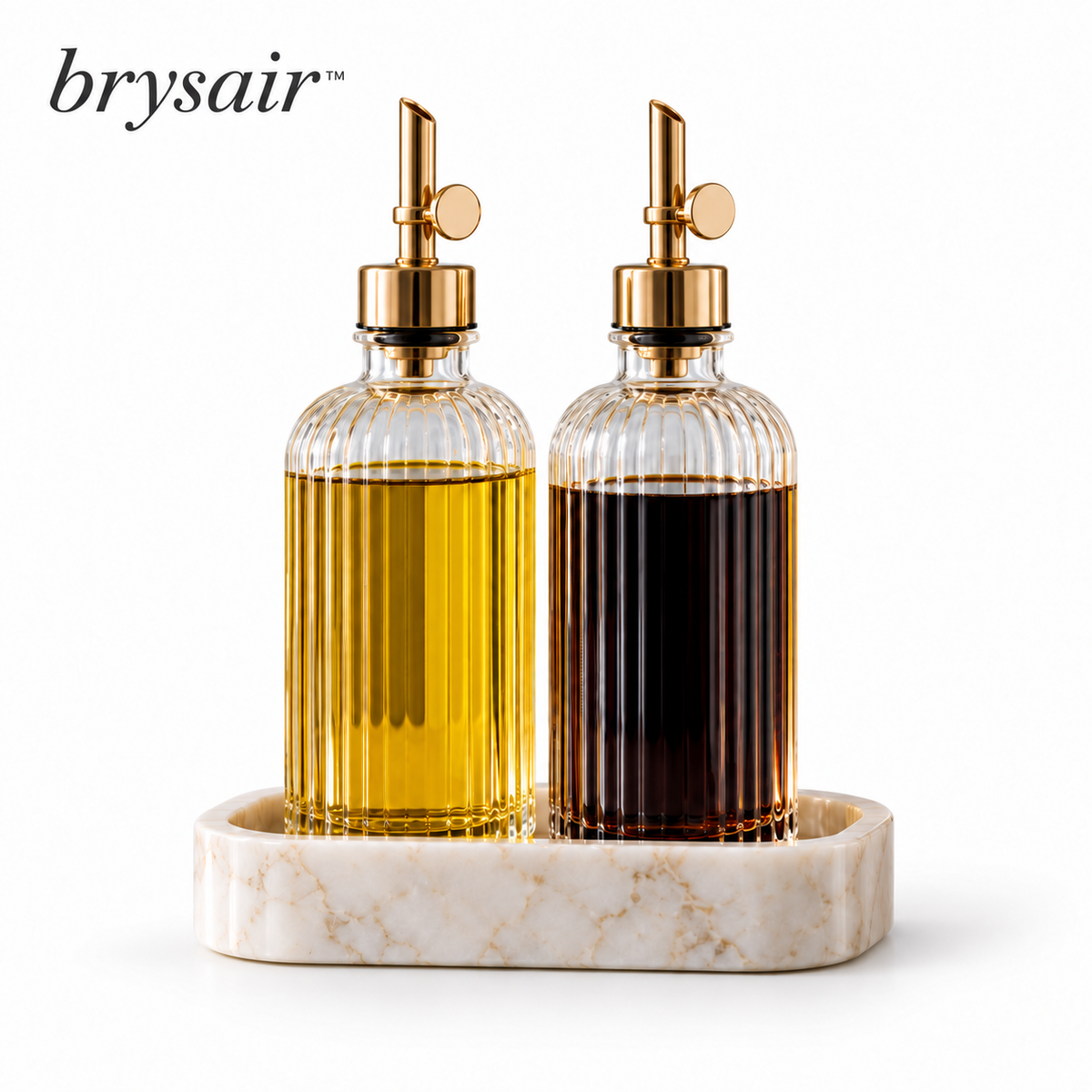 𝒃𝒓𝒚𝒔𝒂𝒊𝒓™ Solenne Glass Oil & Vinegar Set