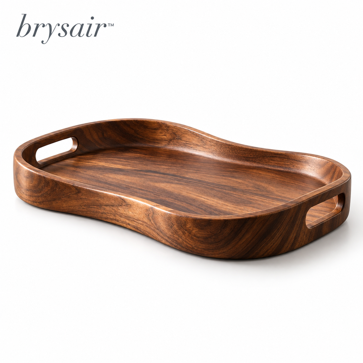𝒃𝒓𝒚𝒔𝒂𝒊𝒓™ Hearthwood Sculpted Serving Tray